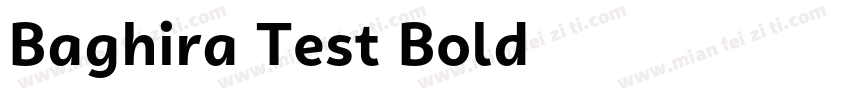Baghira Test Bold字体转换